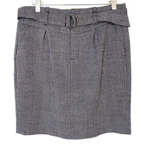 Banana Republic pencil skirt, belted, in a wool tweed blend